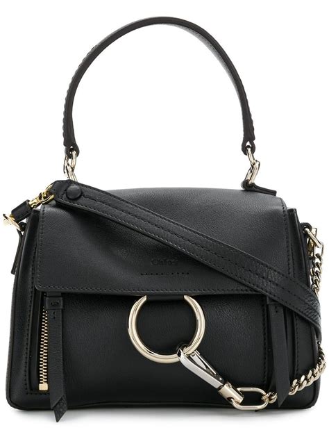 chloe faye day bag medium black|chloe faye bag black.